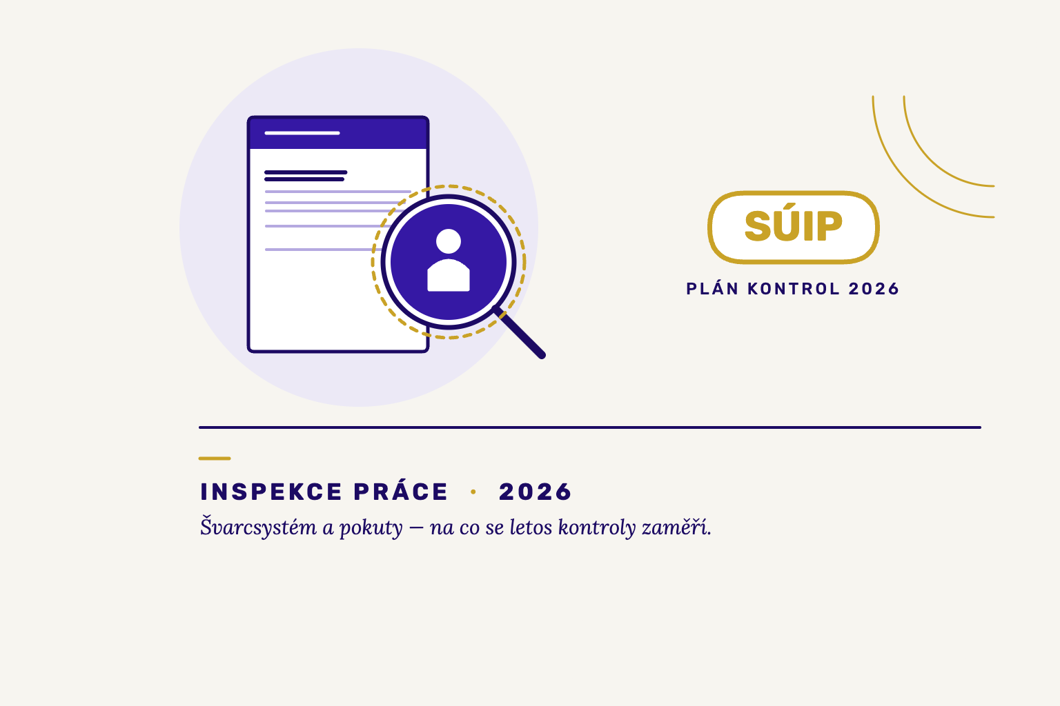 Plán kontrol inspekce práce (SÚIP) 2026